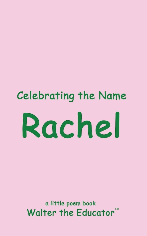 Couverture_Celebrating the Name Rachel