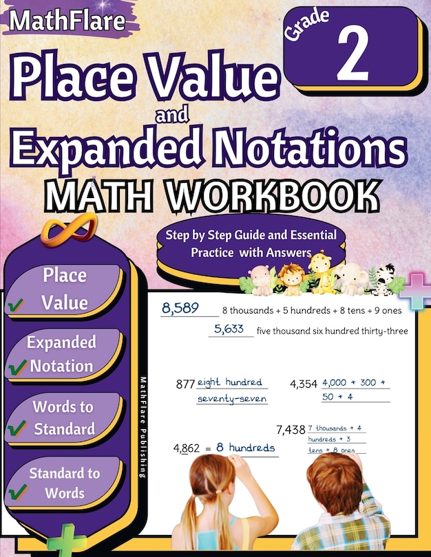 Couverture_Place Value and Expanded Notations Math Workbook 2nd Grade