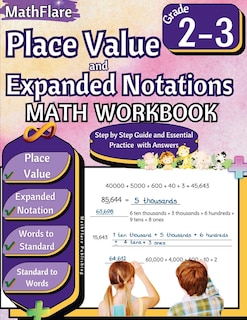Couverture_Place Value and Expanded Notations Math Workbook 2nd and 3rd Grade