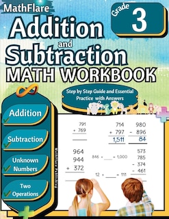 Couverture_Addition and Subtraction Math Workbook 3rd Grade