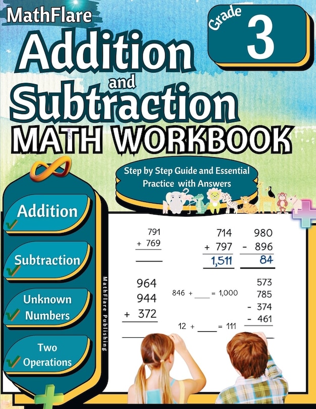 Couverture_Addition and Subtraction Math Workbook 3rd Grade