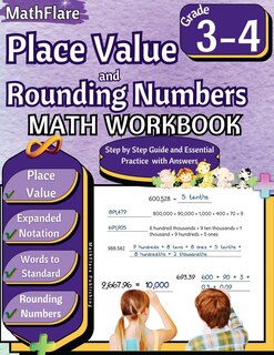 Couverture_Place Value and Expanded Notations Math Workbook 3rd and 4th Grade