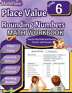 Front cover_Place Value and Expanded Notations Math Workbook 6th Grade