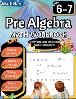 Couverture_Pre Algebra Workbook 6th and 7th Grade