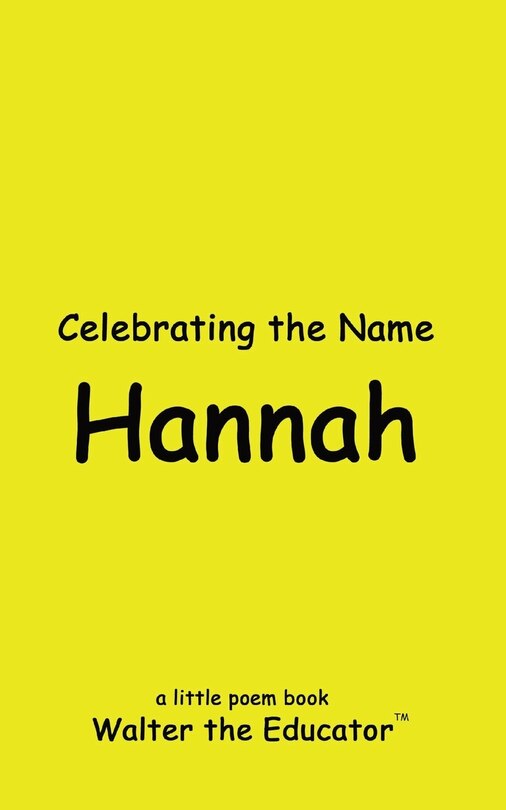 Couverture_Celebrating the Name Hannah