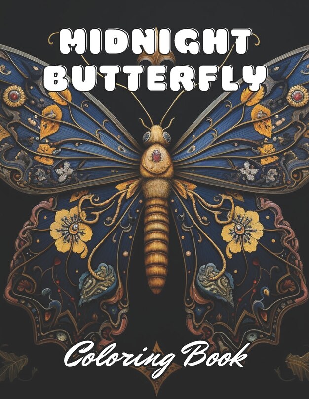Couverture_Midnight Butterfly Coloring Book