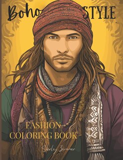 Couverture_Boho Style Hippie Guys - Fashion Coloring Book for Men and Women