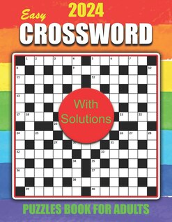 Couverture_2024 Easy Crossword Puzzles Book for Adults with Solutions