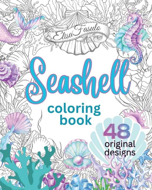 Front cover_Seashell Coloring Book