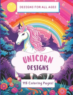 Front cover_Magical Unicorn and Alicorn Coloring Book - 115 Enchanting Pages of Whimsy and Wonder