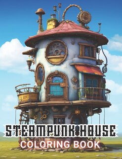 Front cover_Steampunk House Coloring Book