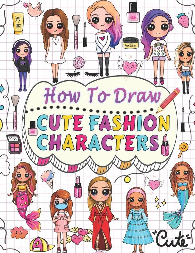 Front cover_how to draw cute fashion characters