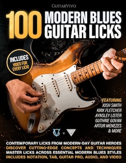 Front cover_100 Modern Blues Guitar Licks