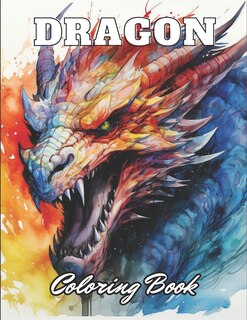 Front cover_Dragon Coloring Book for Adults