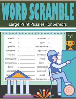 Front cover_Word Scramble Large Print Puzzles For Seniors