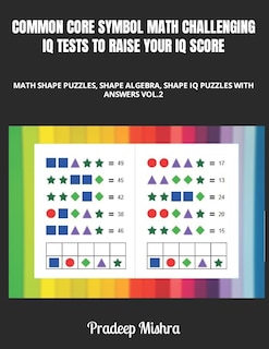 Front cover_Common Core Symbol Math Challenging IQ Tests to Raise Your IQ Score
