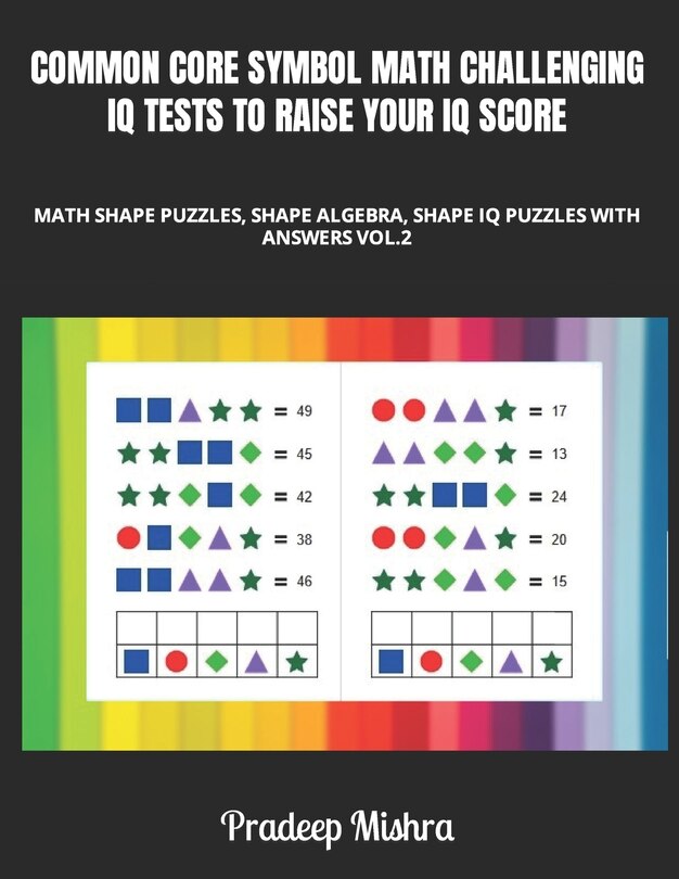 Front cover_Common Core Symbol Math Challenging IQ Tests to Raise Your IQ Score