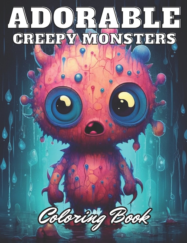 Front cover_Adorable Creepy Monsters Coloring Book