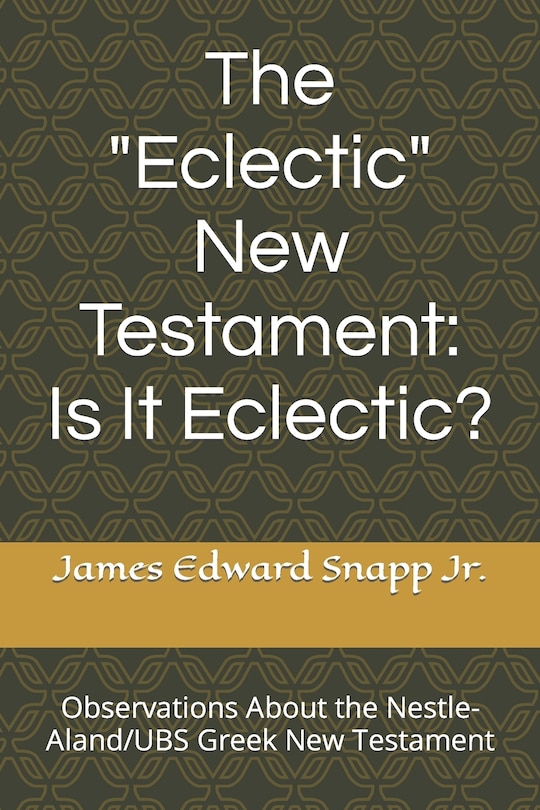 Front cover_The Eclectic New Testament