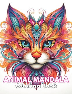 Front cover_Animal Mandala Coloring Book for Adults