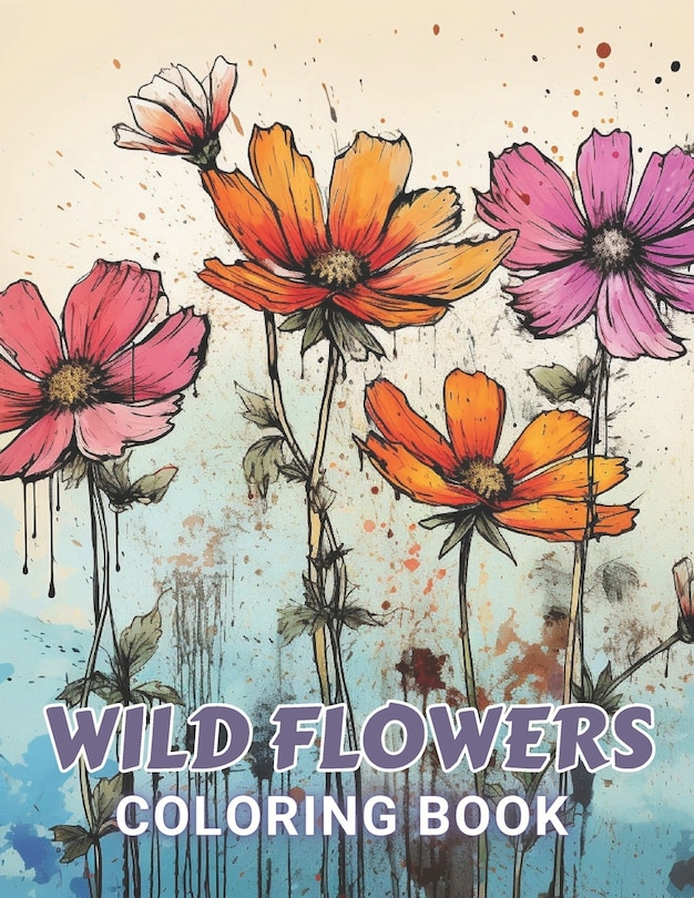 Couverture_Wild Flowers Coloring Book For Adult