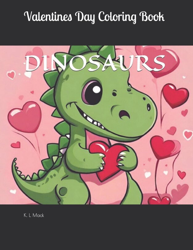 Valentines Day Dinosaur Coloring Book