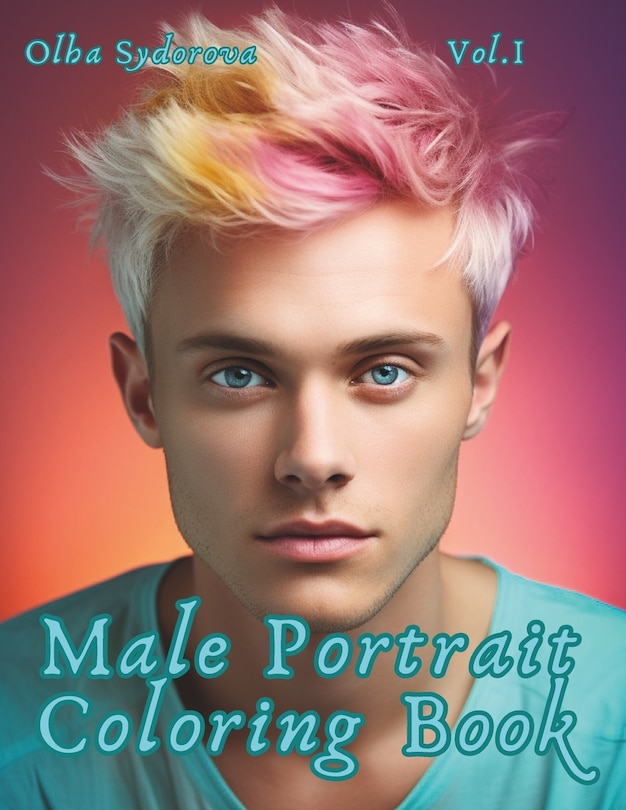 Front cover_Male Portrait Coloring Book Vol. 1