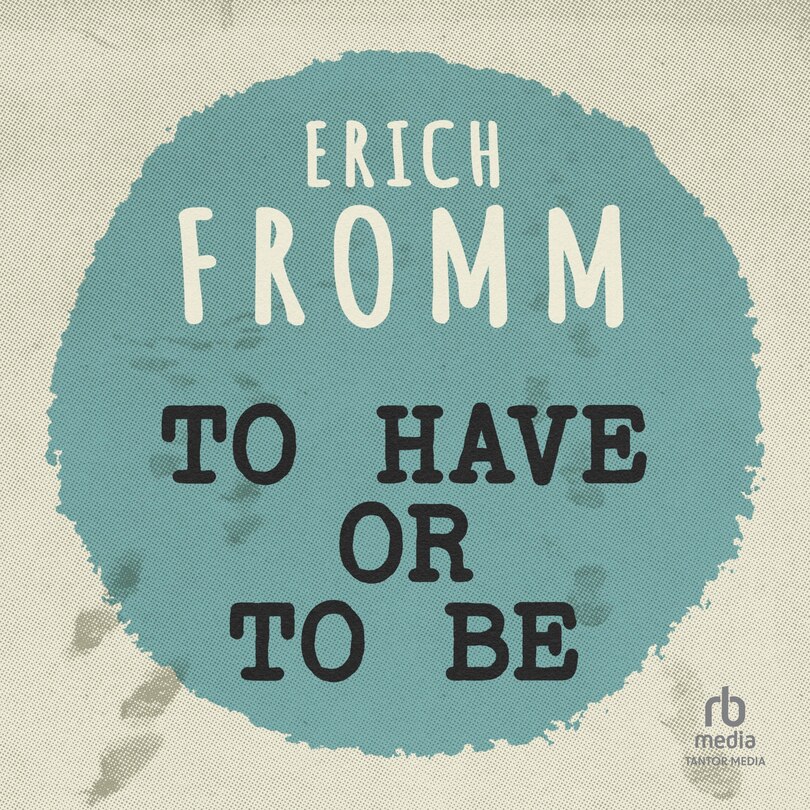 Front cover_To Have or To Be?