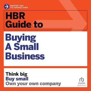 Front cover_HBR Guide to Buying a Small Business