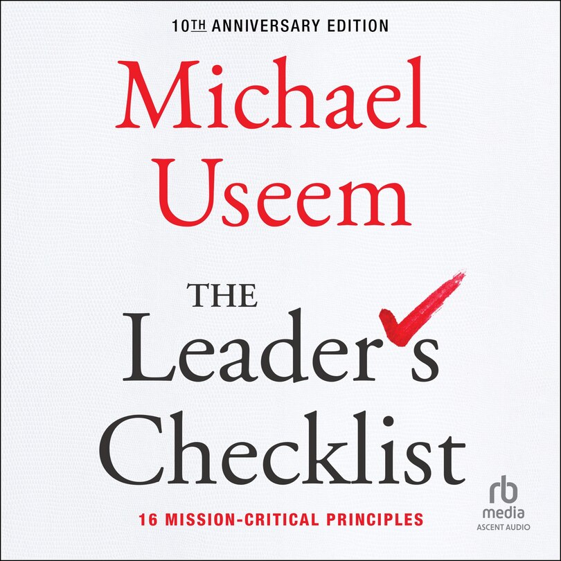 Front cover_The Leader's Checklist, 10th Anniversary Edition