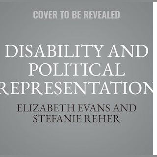 Front cover_Disability and Political Representation