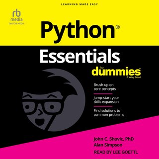Front cover_Python Essentials For Dummies