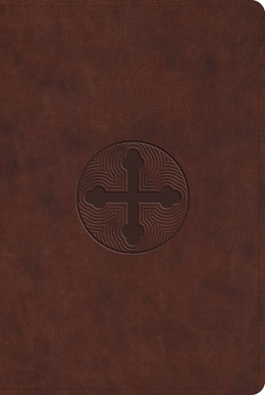 Front cover_ESV Bible with Creeds and Confessions (Trutone, Brown, Cross Trefoil Design)
