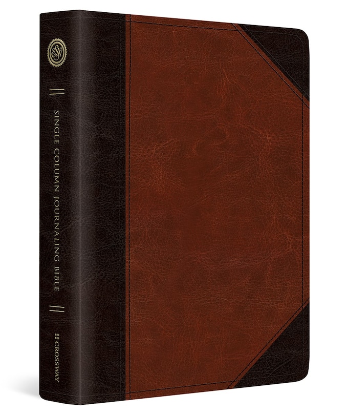 Couverture_ESV Single Column Journaling Bible (Trutone, Brown/Cordovan, Portfolio Design)
