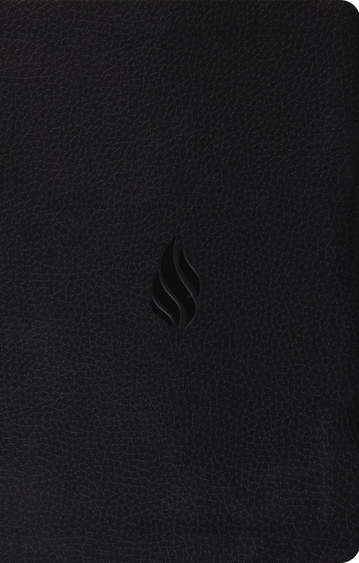 Front cover_ESV Premium Gift Bible, Red Letter (TruTone, Midnight, Flame Design)