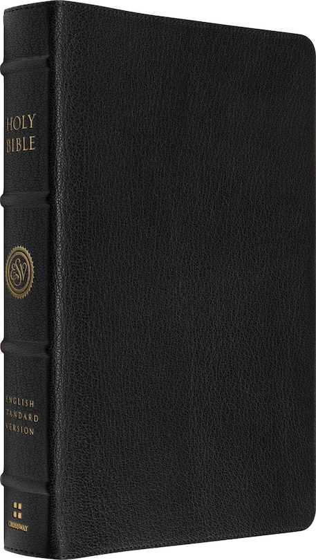 Front cover_ESV Heirloom Bible, Veritas: Single Column Edition (Goatskin, Black)
