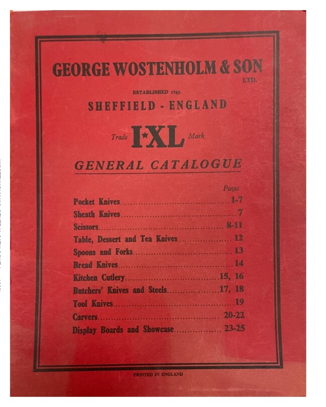 Front cover_Wostenholm I*XL General Catalogue