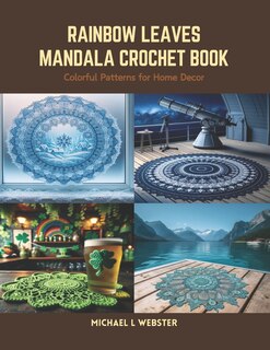 Front cover_Rainbow Leaves Mandala Crochet Book