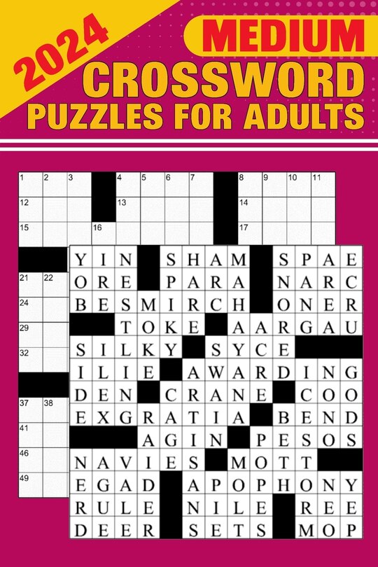 Couverture_2024 Medium Crossword Puzzles for Adults