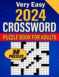 Front cover_Very Easy Crossword Puzzle Book For Adults 2024