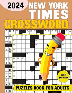 Front cover_New York Times Crossword Puzzles For Adults With Solution 2024