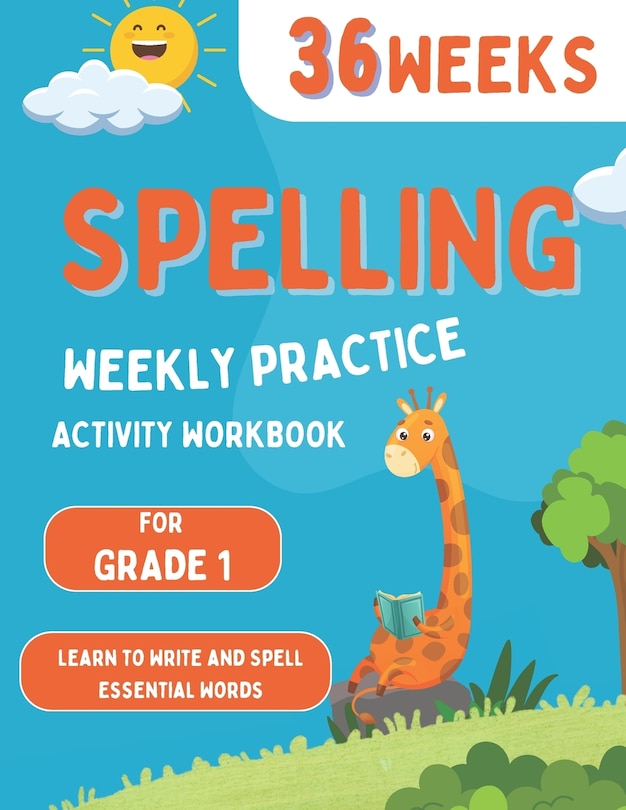 Front cover_Spelling Weekly Practice for 1st Grade