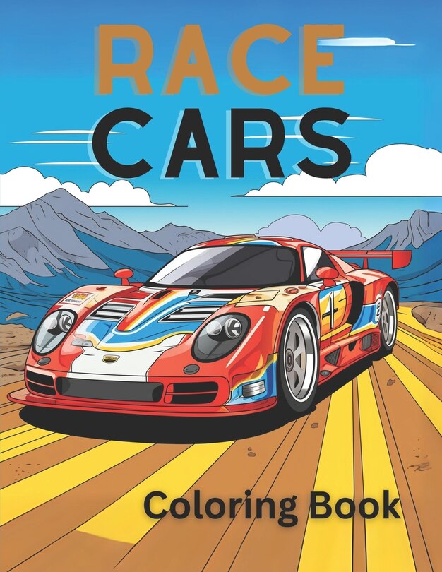 Race Car Coloring Book