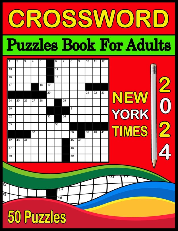 2024 New York Times Crossword Puzzles Book For Adults: Medium level Crossword Puzzle Book for Adults, Seniors & Teens