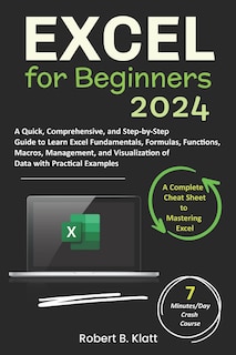 Front cover_Excel for Beginners