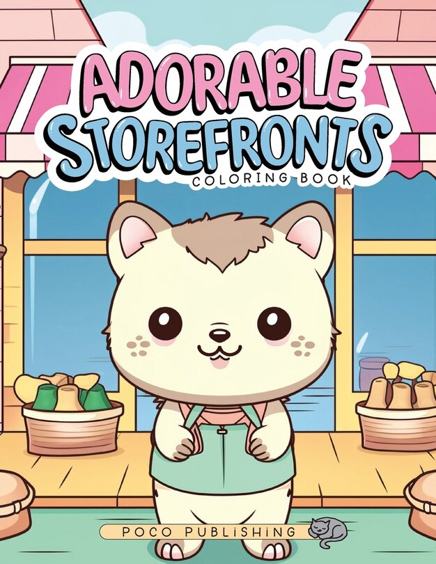 Couverture_Adorable Storefronts Coloring Book