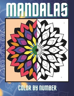 Couverture_Color By Number Mandalas for Adults Coloring Book