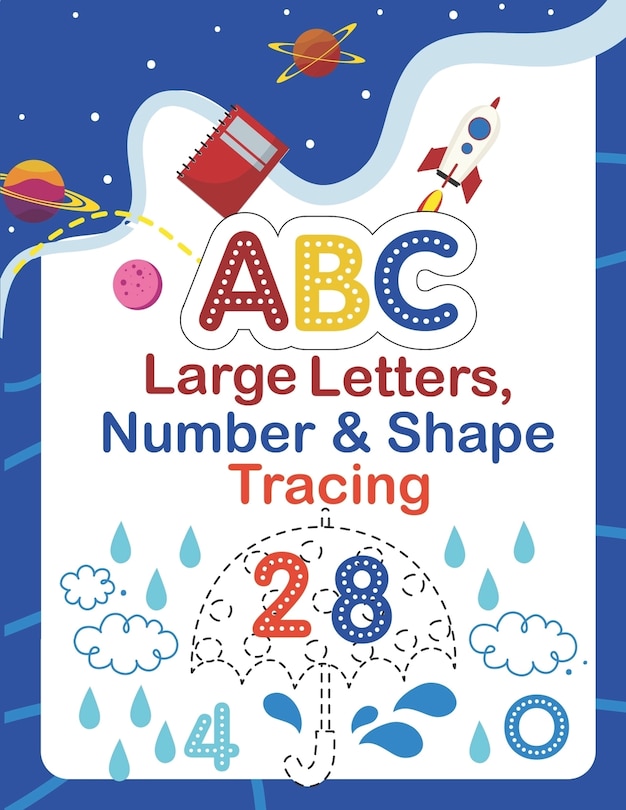 Front cover_Large ABC Letters, Numbers & Shapes Tracing