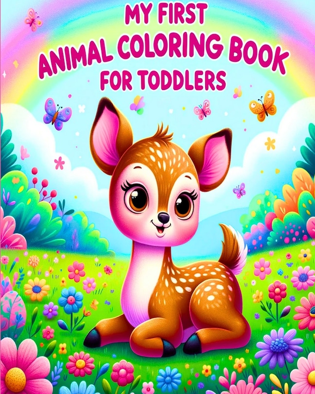 Front cover_My First Animal Coloring Book for Toddlers