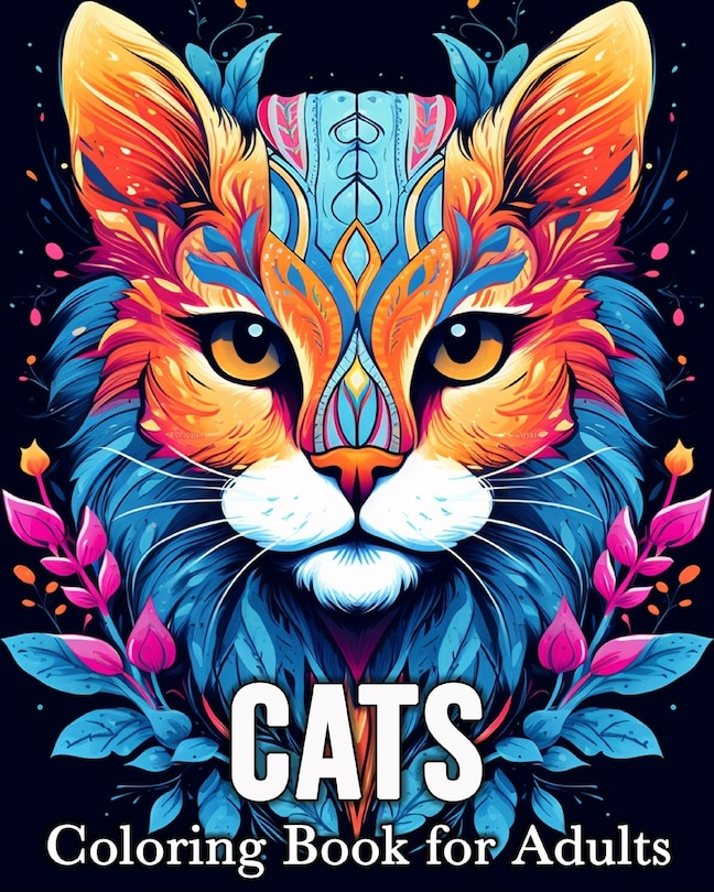 Front cover_Cats Coloring Book for Adults